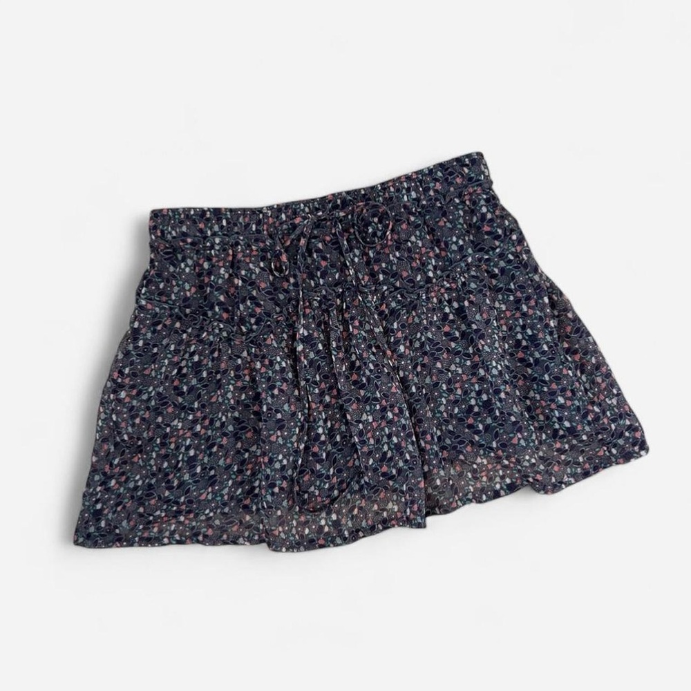 Y2K Vintage Boho Floral American Eagle Mini Skirt Size Small Summer Dainty Girly